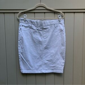 Liverpool Los Angeles Chloe pull on pencil skirt white 10